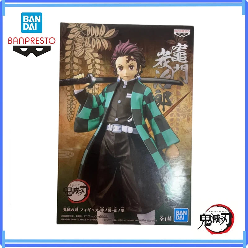 Original Banpresto In Stock Bandai Demon Slayer Tanjirou Action Figure Model Anime Action Figures Boxed Toys Gifts