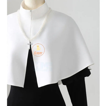 Anime My Dress-Up Darling Marin Kitagawa Cosplay Costume Nun Dress Uniform Hat Necklace Season 2 Halloween Party for Women Girls