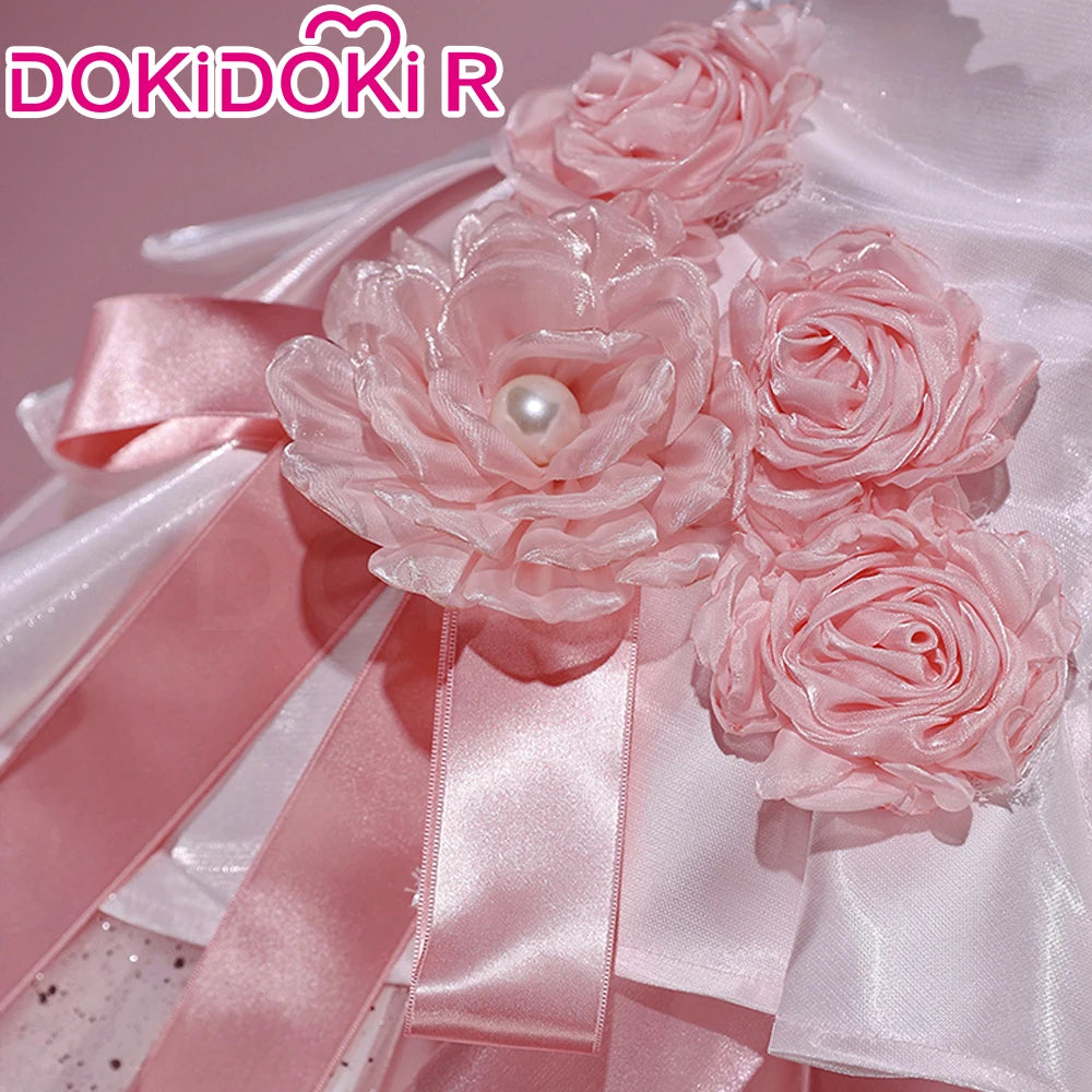 Yuuki Asuna Cosplay Costume Anime Sword Art Online Cosplay DokiDoki-R Women Pink Wedding Dress Asuna Unrestrained Emotion