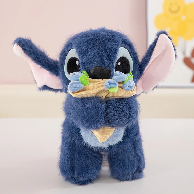 30/45CM Disney Lilo and Stitch Plush Toy Cartoon Anime Stuffed Kawaii Rose Soft Stich Doll Plushie Kids Birthday Xmas Gifts