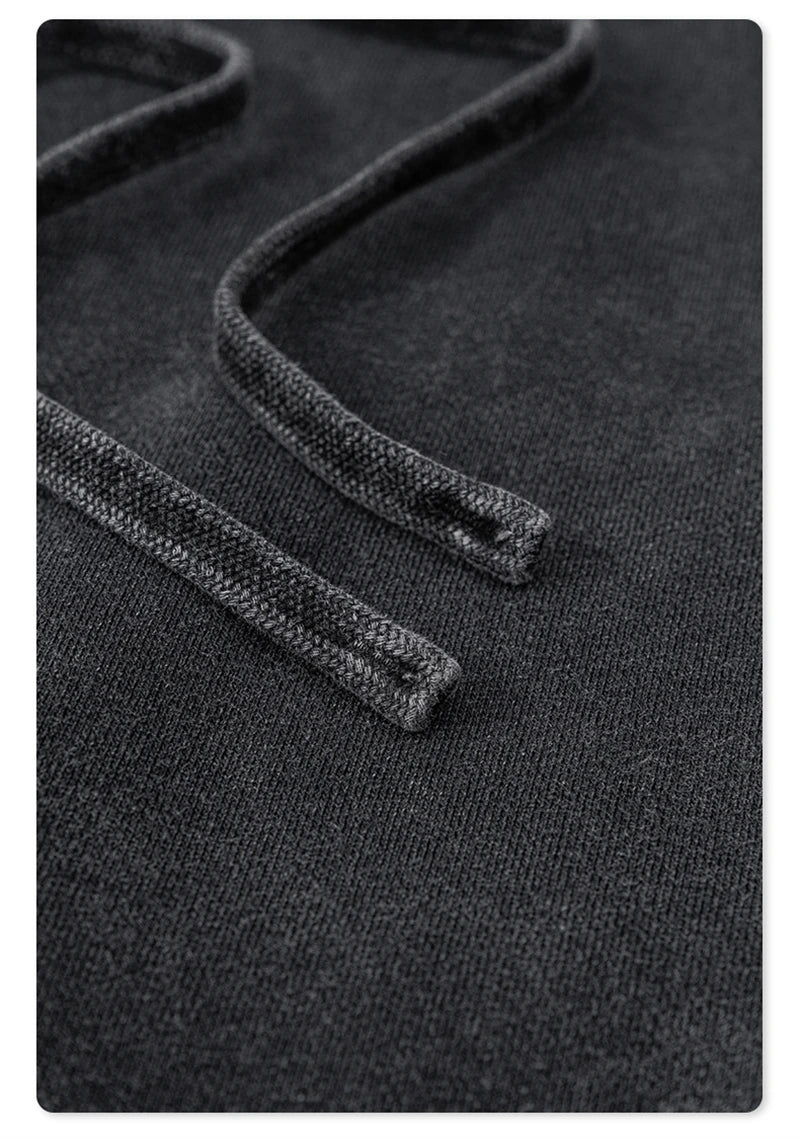 ZODF Retro Men Autumn Washed 380gsm Cotton Unisex High Street Oversized Solid Sport Straight Pants HY0885