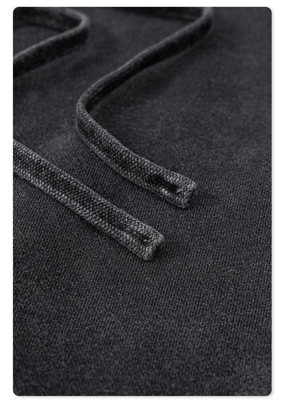 ZODF Retro Men Autumn Washed 380gsm Cotton Unisex High Street Oversized Solid Sport Straight Pants HY0885