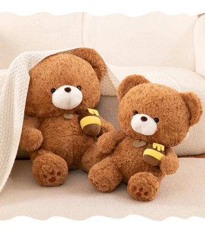 Hot 30-50CM Kawaii Cartoon Anime Honey Pot Teddy Bear Animal Doll Cute Plush Toy Children's High Quality Stuffed Toy Pillow