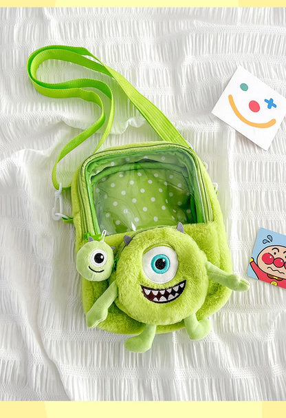 40/60CM Big Size Mike Wazowski Disney Anime Plush Stuffed Doll Kawaii Room Decoration Plushies Pillow Ornaments Holiday Gifts