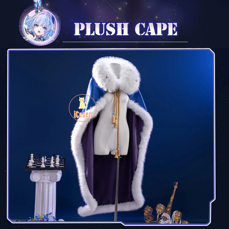 Honkai Star Rail Cerydra Cosplay Costume Wig Dress Uniform Crown Headwear Festival Halloween Party for Women Girls Carnival Prop