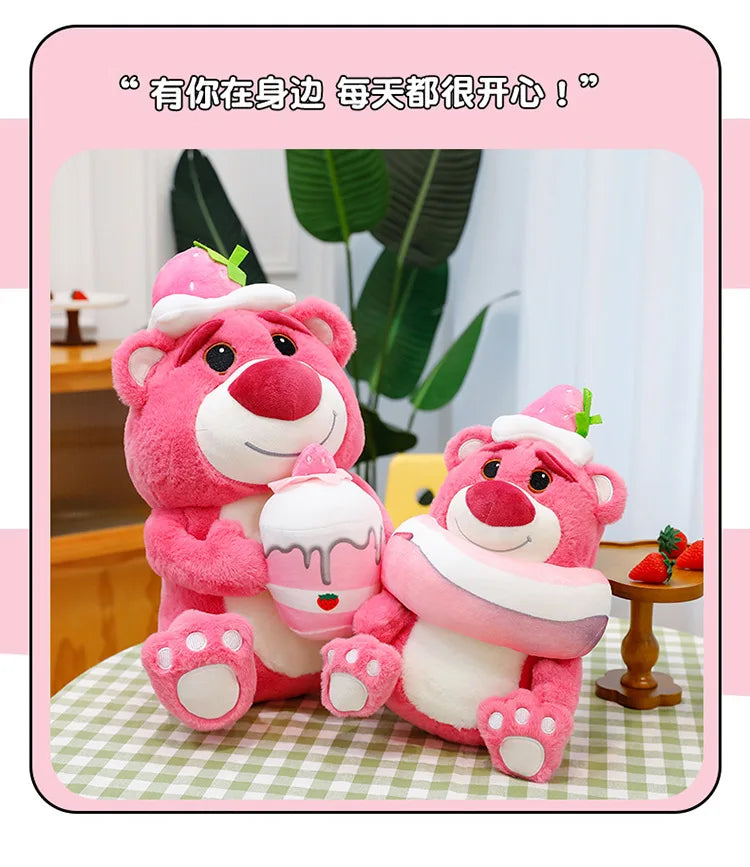 45/60/90cm Super Big Size Lotso Kawaii Disney Anime Plush Stuffed Doll Cartoon Decoration Plush Pillow Children's Holiday Gifts