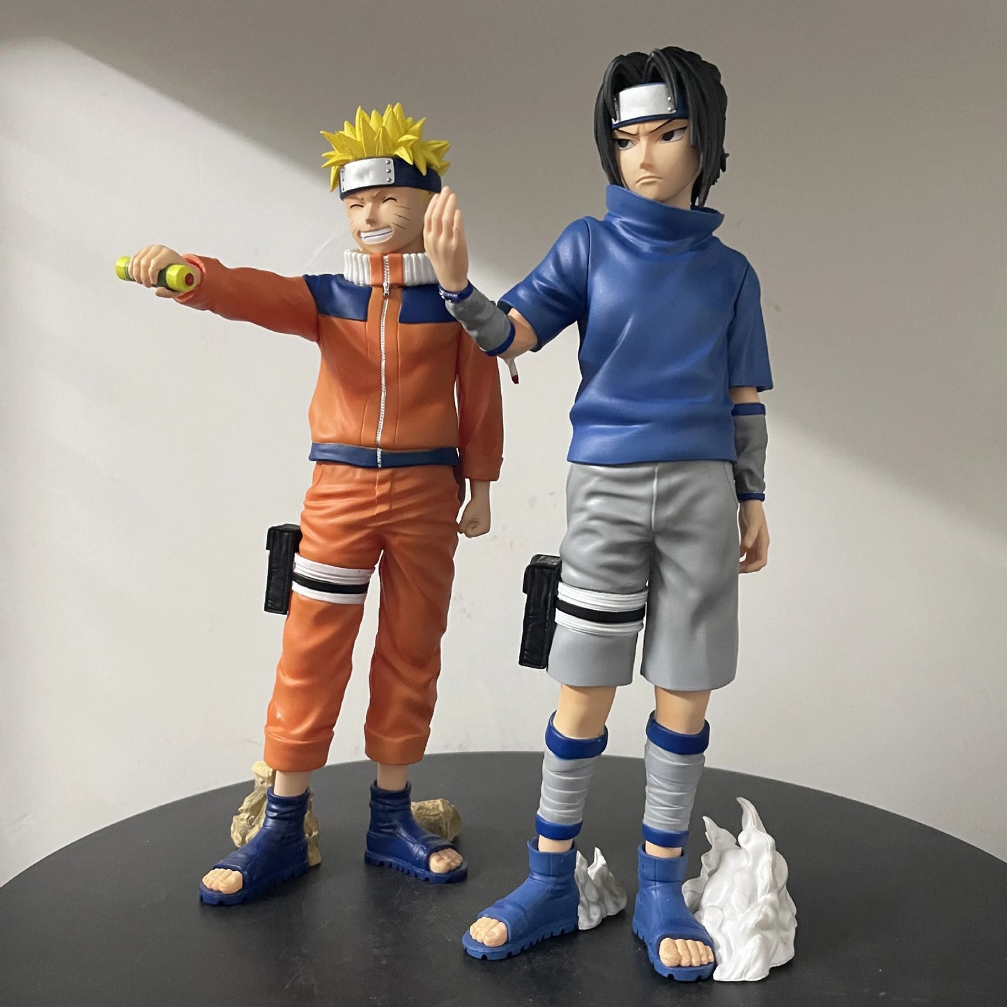 26cm Uzumaki Naruto Action Figure Gk Shippuden Uchiha Sasuke Figures Fire Country Model Standing PVC Toys Collection Gift