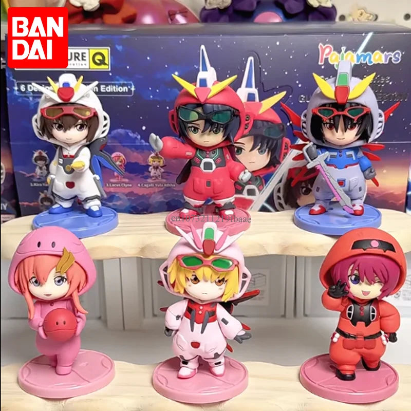 Original Bandai Pajamars Series Mobile Suit Gundam Seed Destiny Blind Box Athrun Zala Toy Cagalli Yula Athha Mystery Box Model
