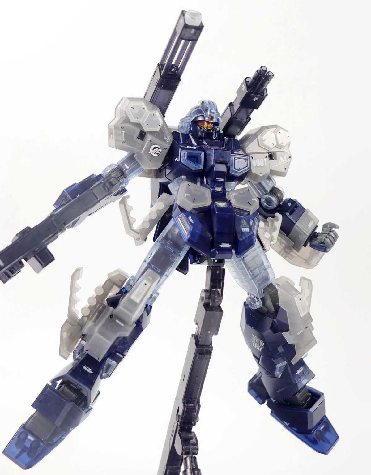 Daban 6641A MG Clear Color Transparent Armor Model Kit 1/100 ABS