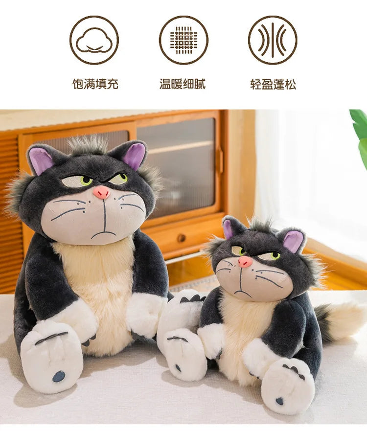 45/60/80cm Big Size Disney Lucifer Kawaii Anime Plush Stuffed Doll Room Decoration Cartoon Plushie Pillow Ornament Children Gift