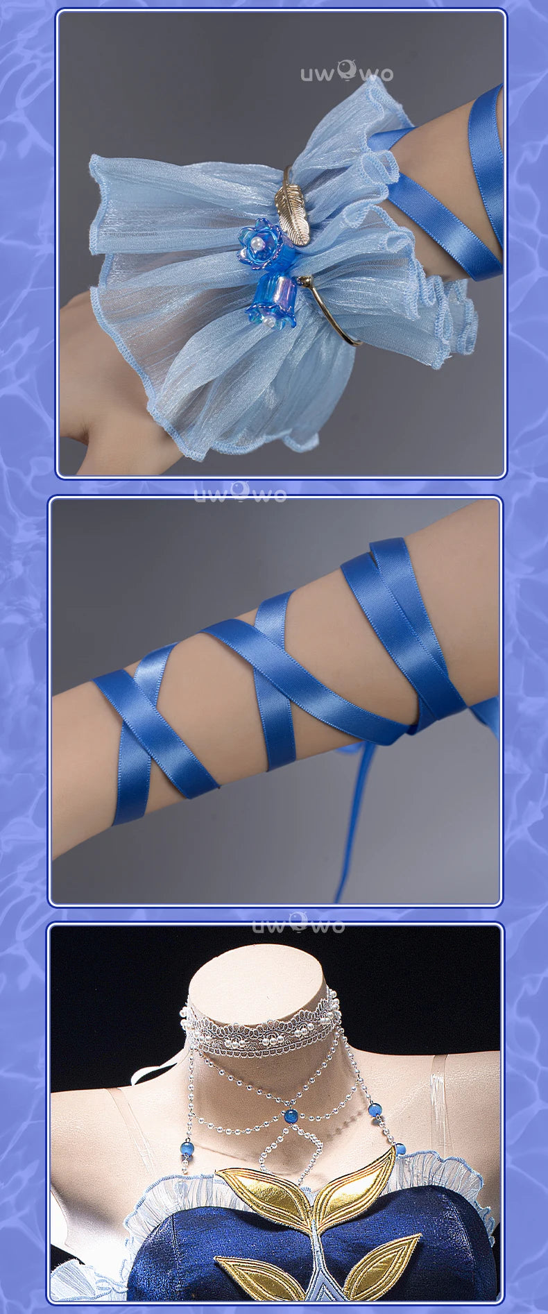 LAST BATCH UWOWO Genshin Impact Fanart Focalors Lily of the Valley Balll Gownn Dress Cosplay Costume