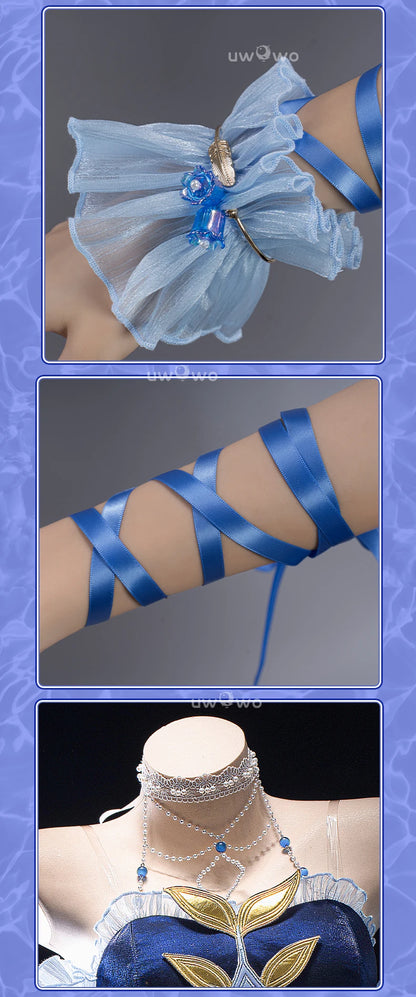 LAST BATCH UWOWO Genshin Impact Fanart Focalors Lily of the Valley Balll Gownn Dress Cosplay Costume