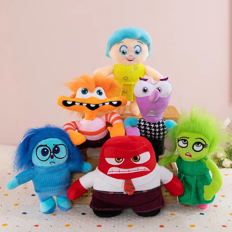 New Inside Out 2 Plush Anxiety Doll Cute Joy Fear Anger Disgust Sadness Riley Plushish Toys Collection Model Toy Birthday Gift
