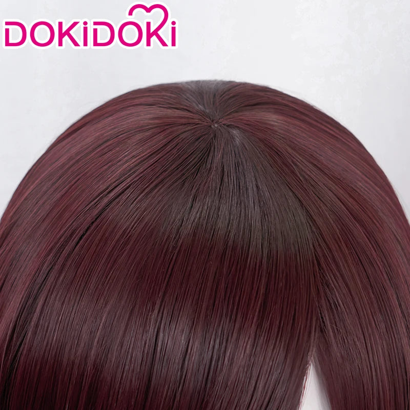 IN STOCK D.Vaa Wig Cosplay Game DokiDoki Cosplay D.Vaa Brown Long Wig Women Hair Heat Resistant Synthetic