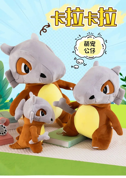 80cm Super Big Size Pokemon Cubone Anime Plush Stuffed Doll Plush Animal Comfortable Soft Doll Children Birthday Gift Anime Toy