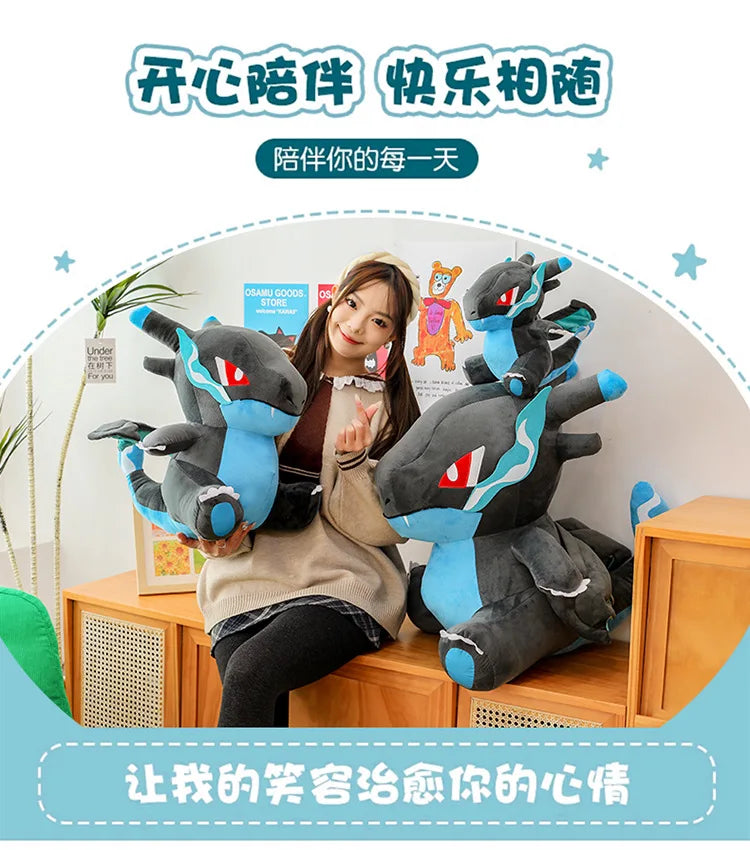 80cm Super Big Size Pokemon Charizard Anime Plush Stuffed Doll Room Decoration Plushies Children's Pillow Kawaii Ornaments Gifts