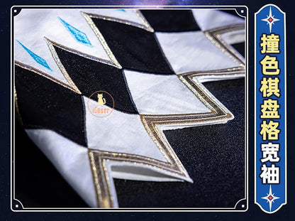 Honkai Star Rail Cerydra Cosplay Costume Wig Dress Uniform Crown Headwear Festival Halloween Party for Women Girls Carnival Prop