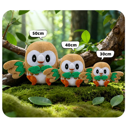 30/50cm Pokemon Plush Toys Rowlet Birthday Cartoon Large Pillow Doll Cute Ornament Stuffed Plushie Bird Pokémon Gift for Kids