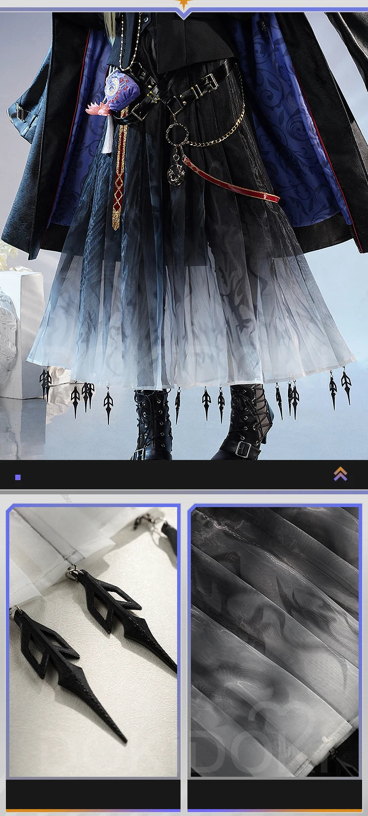 IN STOCK Vulpisfoglia Cosplay Costume Game Arknights DokiDoki-SR Vulpisfoglia Ears Tail Women Halloween Costume