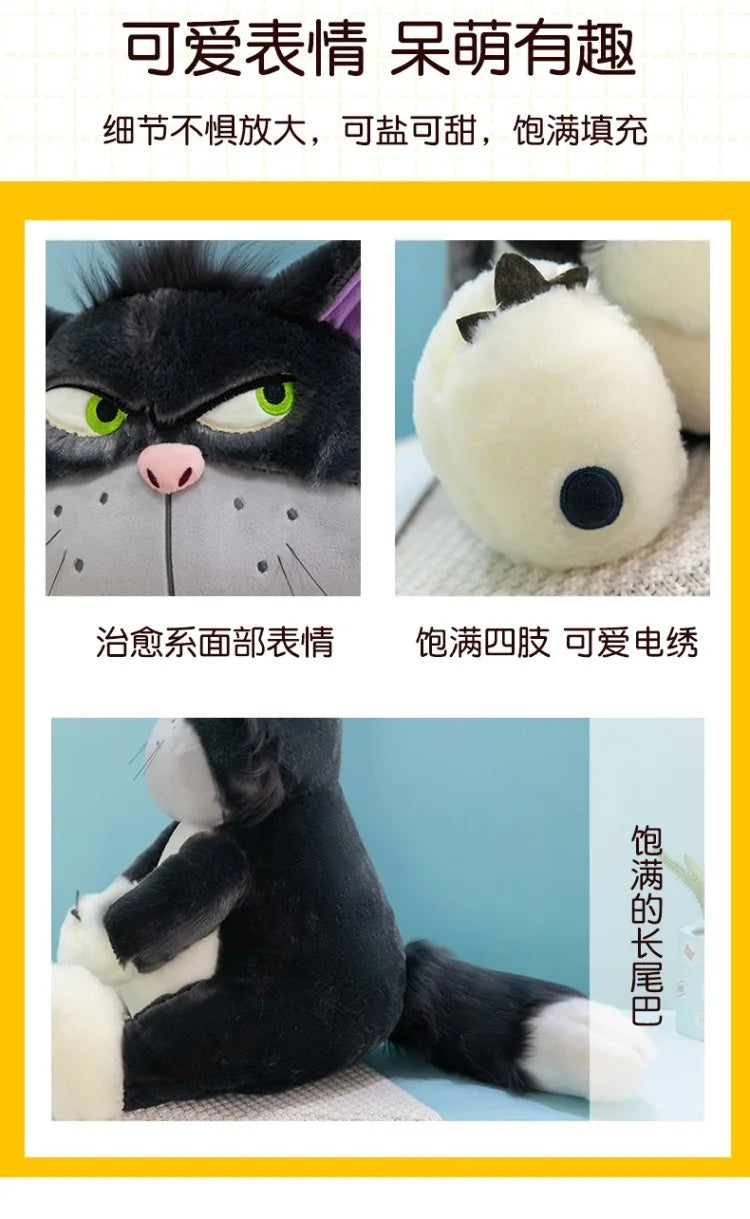 30-60cm Genuine Disney Lucifer Plush Toy Kawaii Stuffed Animal Plush Toys Japan Figaro Cinderella's Cat kids girl Birthday Gifts