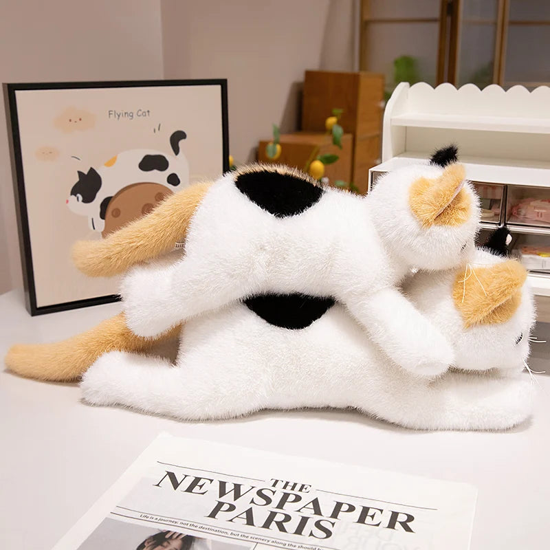 40/50cm British Shorthair Ragdoll Cat Plushies Soft Doll Lifelike Pet Calico Cat Adorable Birthday Gift For Girl Boy