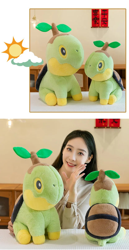 35/80cm Large Turtwig  Pokemon Plush Toys Anime Doll Cute Pillow Cartoon Giant Pokémon Plushie Stuffed Gift for Kids Christmas