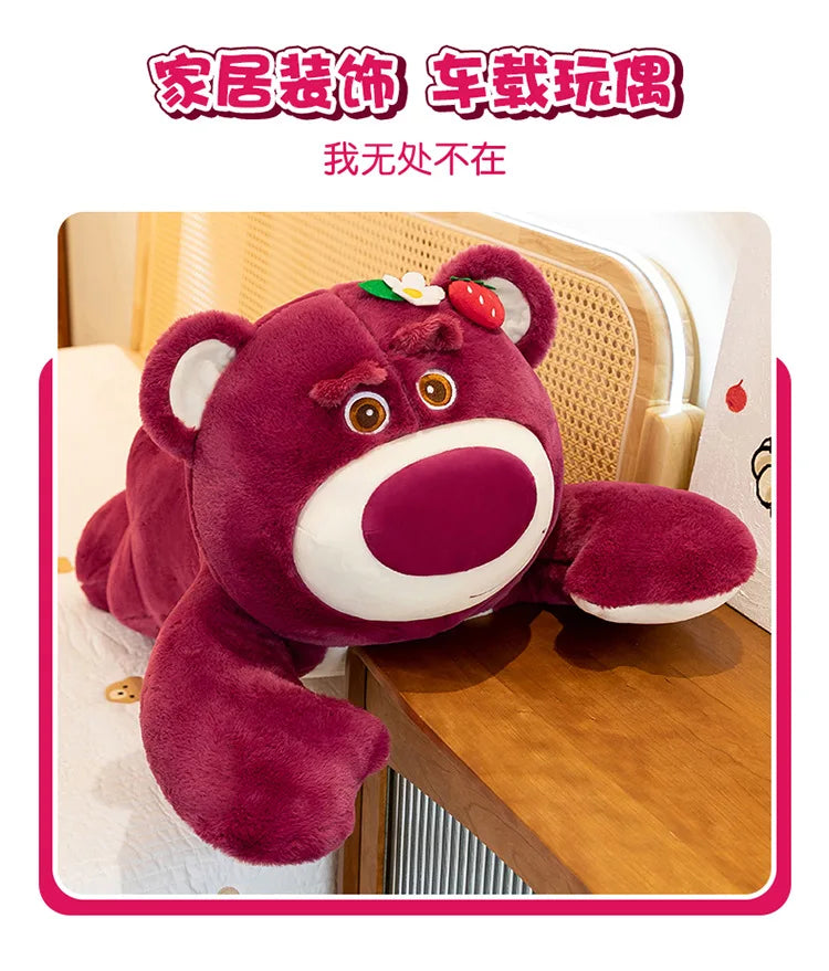 50/60/80CM Big Size Disney Lotso Kawaii Anime Plush Stuffed Doll Cartoon Room Decoration Plush Pillow Children's Holiday Gifts