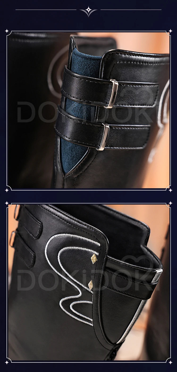 IN STOCK Anaxa Sunday Jiaoqiu Shoes Cosplay Game Honkai: Star Rail Cosplay DokiDoki-SR Men Black Boots Anaxa Cosplay Boots