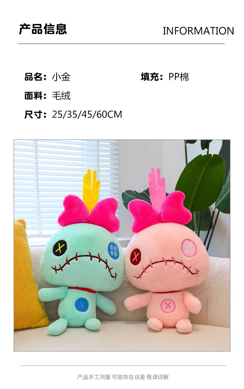 35/45/60cm Big Size Lilo & Stitch Anime Plush Stuffed Doll Room Decoration Kawaii Plushies Pillow Ornaments Children's Gifts