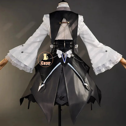 iCoser Zenless Zone Zero Vivian Cosplay Costume Dress Uniform Headwear Mockingbird Metal Props Halloween Party Women Carnival