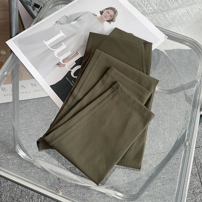 Women High Waist Seamless Breathable Yoga Pants Naked Feeling Leggings for Gym Running Cycling - Style7Army Green / S