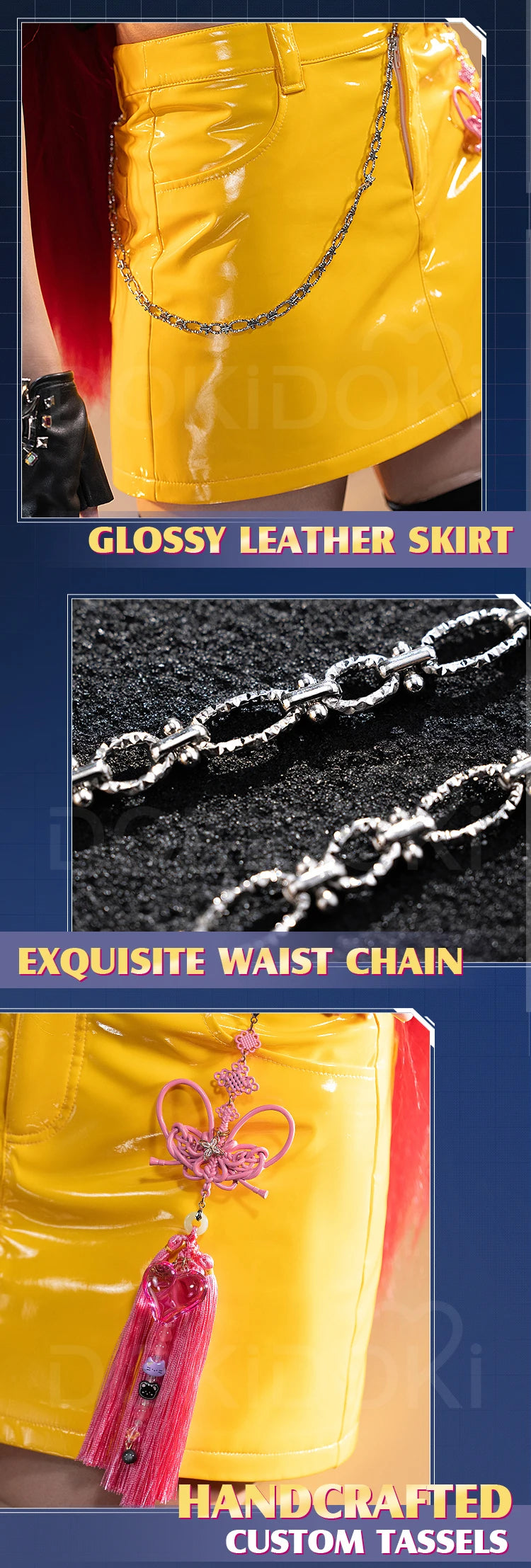 【Last Batch】Rumii Miraa Zoeyy Cosplay Costume Demon【XS-3XL】DokiDoki-SR Yellow Costume Zoeyy Rumii Cosplay Plus Size