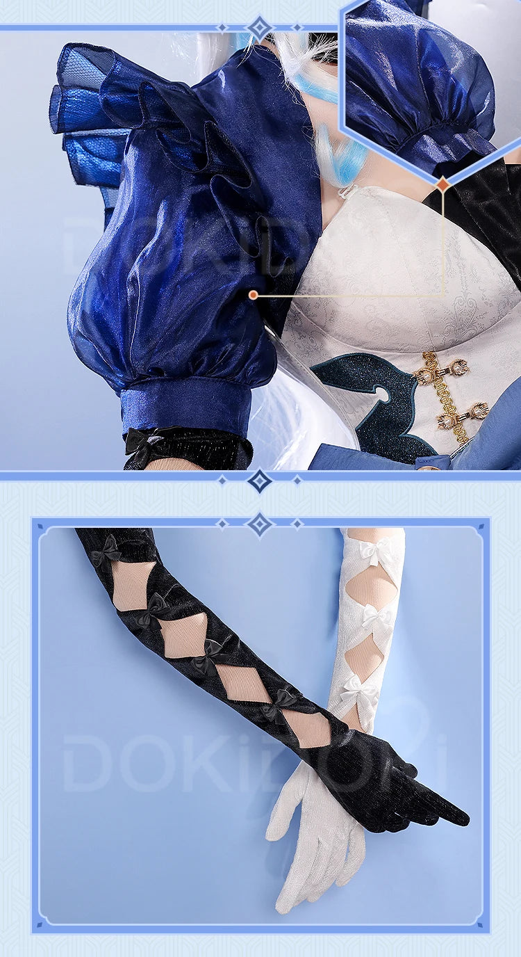 Furina Focalors Doujin Cosplay Costume Game Genshin Impact DokiDoki-SR Fontaine Furina Alice Women Cute Doujin Dress