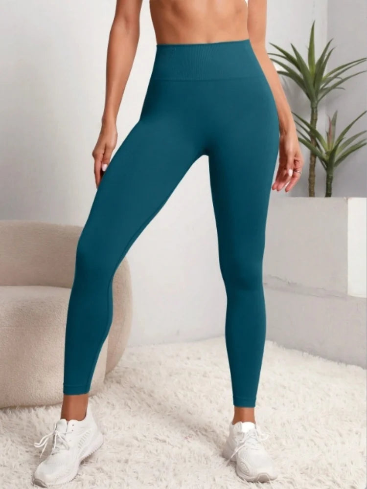 Women Seamless High Waist Gym Leggings Yoga Stretchy Fitness Sports Activewear Pants