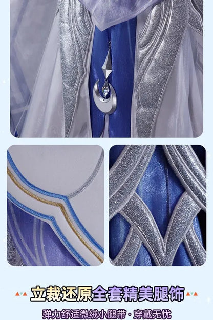 Genshin Impact Columbina Cosplay Costume The Damselette Dress Uniform Metal Prop Eleven Fatui Harbingers Halloween Women Girls