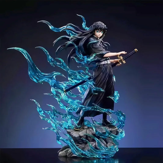 25cm Anime Demon Slayer Tokitou Muichirou PVC Action Figure Statue Desktop Ornament Collection Model Toy Gift