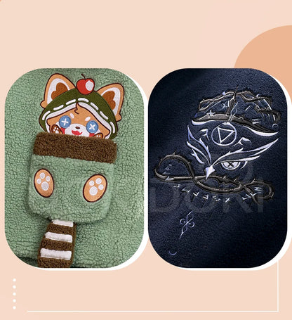 Naib Subedar Eli Clark Cosplay Costume Game Identity V DokiDoki-SR Men Daily Plush Warm Coat Naib Subedar Halloween Cosplay