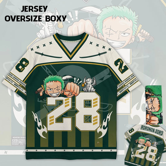 28 Jersey One Piece Roronoa Zoro Anime Y2k Korean Style Baseball Hockey T-shirt Fashion Streetwear Anime Daily Unisex Tops Tees