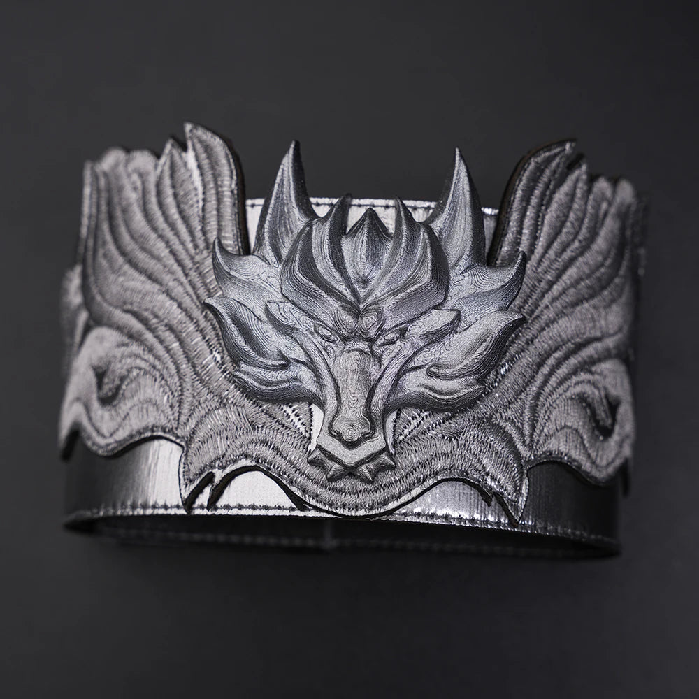 Wuthering Waves Lupa Cosplay Costume Wig Bodysuit Cloak Earrings Tail Headwear Leggings Halloween Party for Women Girls iCoser