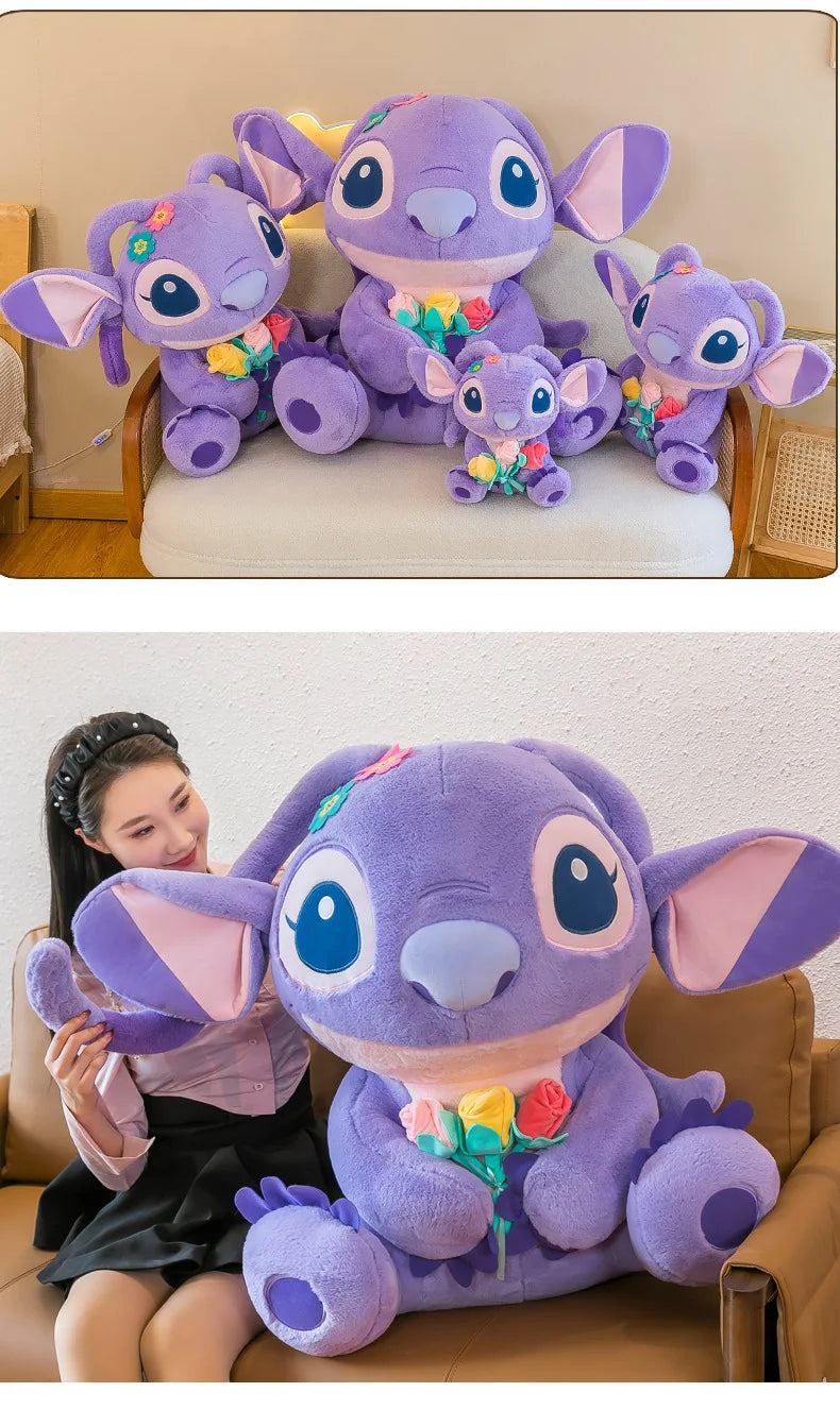 35/55/70CM Big Size Disney Stitch Cute Anime Plush Stuffed Doll Room Decoration Peluche Pillow Kawaii Plushies Ornaments Gifts