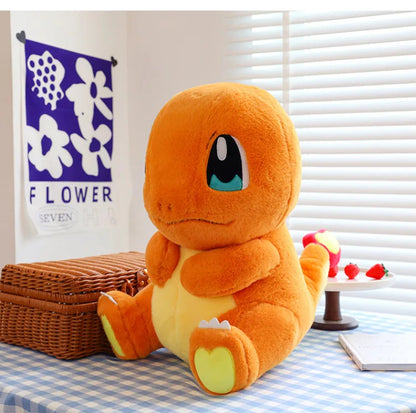 35-60CM Big Size Pokemon Charmander Plushies Squirtle Cartoon Anime Peluche Ornament Comfortable Soft Doll Children Toy Gift