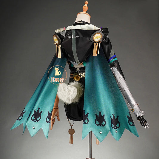 Zenless Zone Zero Lucia Cosplay Costume Wig Bodysuit Uniform Headwear Tail Spook Shack Halloween Party for Women Girls Outfit