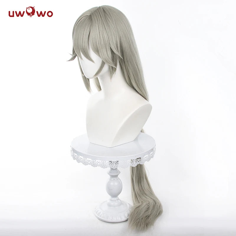 IN STOCK UWOWO Game Zenless Zone Zero/ZZZ Rina Alexandrina Maid Dress Wig Cosplay Hair Long Grey Hair