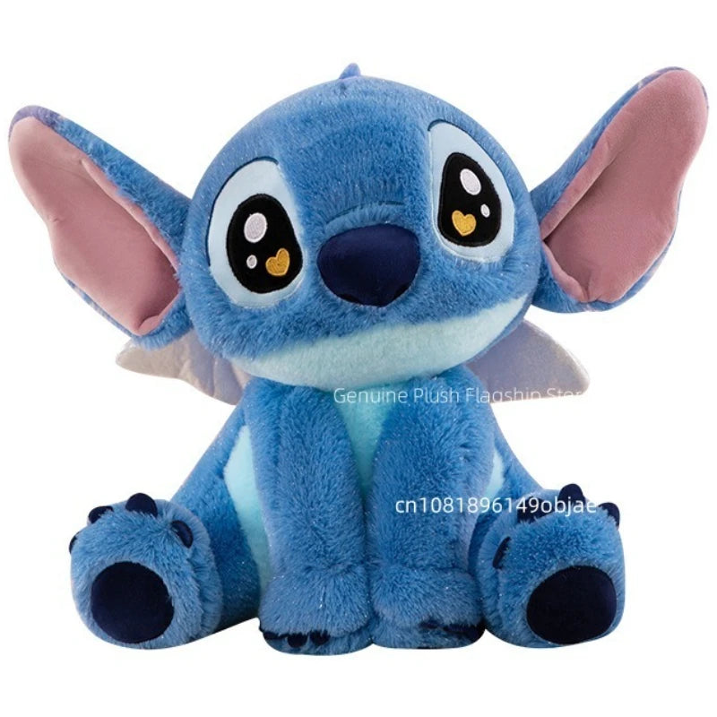 25/40/60cm Big Size Angel Stitch Disney Anime Plush Stuffed Dolllilo & Stitch Cartoon Plushies Pillow Ornaments Holiday Gifts