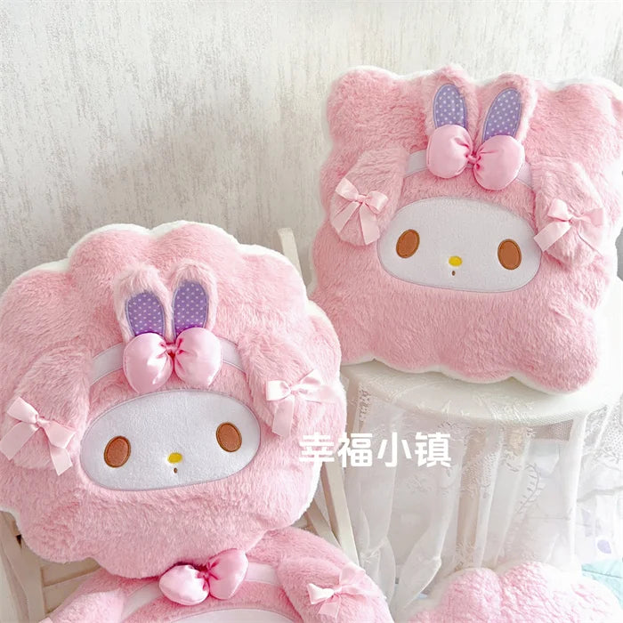Sanrio My Melody My Sweet Piano Hello Kitty Round Square Plush Pillow Cute Cartoon Anime Home Decor Sofa Cushion Gifts For Girl
