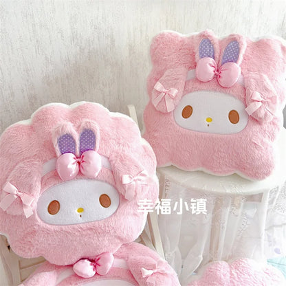 Sanrio My Melody My Sweet Piano Hello Kitty Round Square Plush Pillow Cute Cartoon Anime Home Decor Sofa Cushion Gifts For Girl
