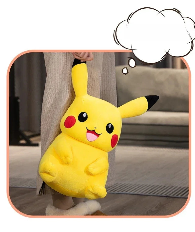 Cartoon Pikachu Plush Toy Lovely Peluche Stuffed Anime Pikachu Doll Kawaii Room Decor Soft Sofa Cushion Pillow Birthday Gifts