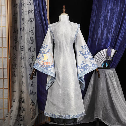 Anime Movies Nezha Aobing Cosplay Costume Wig Hanfu Uniform Horns Ao Bing Ancient Clothing Ne Zha 2 Halloween Carnival Women Men