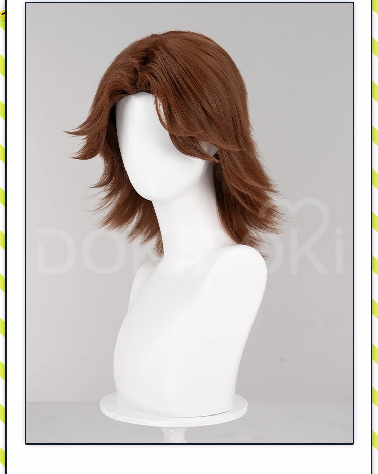 IN STOCK Anya Daisuke Cosplay Wig Game Mouthwashing DokiDoki Women Black Short Hair Anya Halloween Cosplay Free Wig Cap