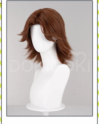 IN STOCK Anya Daisuke Cosplay Wig Game Mouthwashing DokiDoki Women Black Short Hair Anya Halloween Cosplay Free Wig Cap